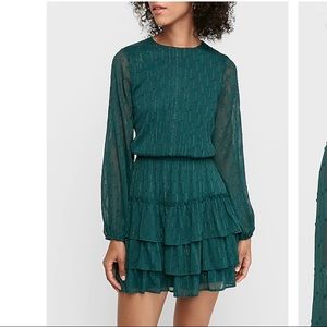 Smocked waist tiered dress